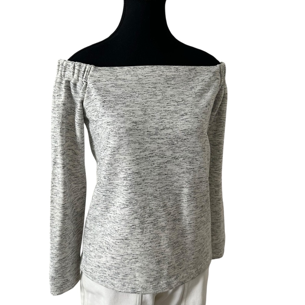 Club Monaco Gray Off-shoulder Top size S